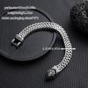 Men's Bracelet Retro Punk Style Stainless Steel Snake Head Beast Head Skull Jewelry Does Not Fade