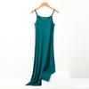 Plus Size Slimming Modal Cotton Spaghetti Strap Sleep Dress - Solid Color