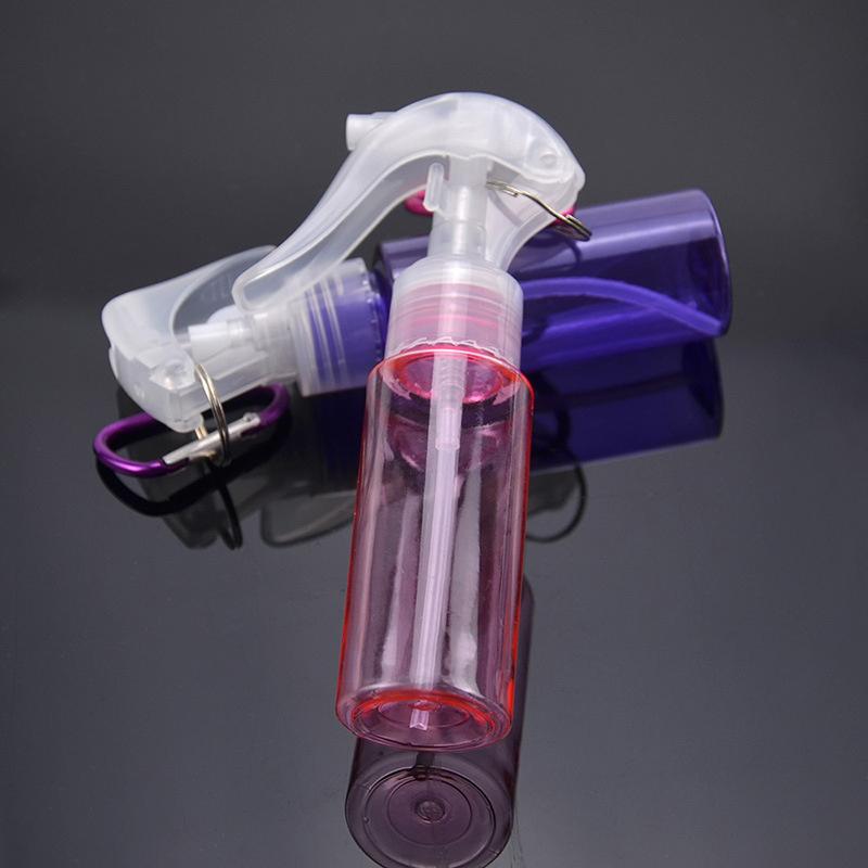 60Ml Mini Travel Accessories With Carabiner Hook Makeup Tool Lotion Samples Sub-Bottling Empty Container Trigger Spray Bottles