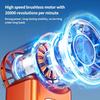 Hochgeschwindigkeits-Handheld-Turbofan LED-Anzeige Einstellbare Geschwindigkeiten Mini-Ventilator USB-wiederaufladbar 199 Einstellbare Gänge Kleiner Elektrolüfter