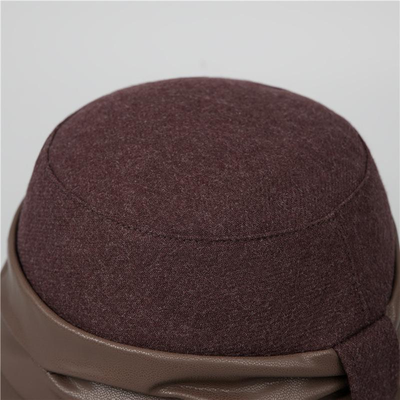Hat women's autumn and winter new bucket hat fashion basin hat to keep warm in winter