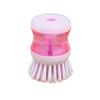 Automatic Liquid Dispensing Dishwashing Brush - Non-Stick Oil Cleaner for Kitchen Pot Cleaning