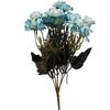 Artificial Cherry Blossoms In Blue - Bouquet of 18 Pieces, 30 Cm Height