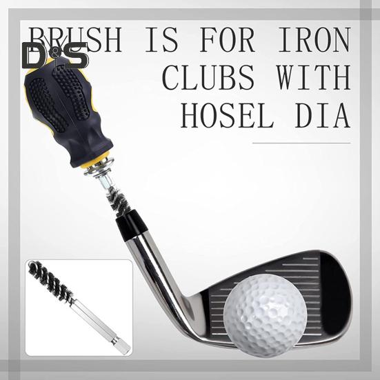 1/2 ks Golfové hole Kartáč na hadici na hlavu Nerezová ocel Kartáč na golfové hole Čisticí nástroj Golfový hřídel Kroucený drátěný vrtací kartáč