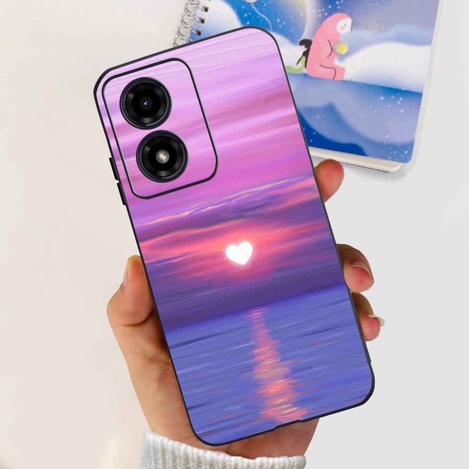 For Motorola Moto G04s G04 2024 Case XT2421-2 Cute Love Heart Shockproof Silicone Soft Cover For Moto G 04 S E14 4G MotoG04 Capa