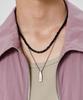Maz Silver Lettering Two-Way Necklace