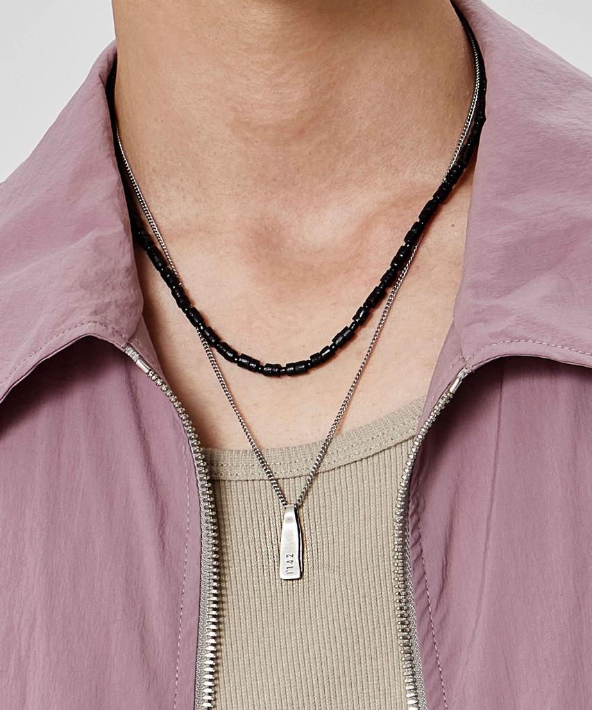 Maz Silver Lettering Two-Way Necklace