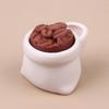 3D Printed Coffee Beans Coffee Cup Stress-Relieving Toys Desktop Decoration Cute And Fun Relax Toy Pressed Ornament Clicker