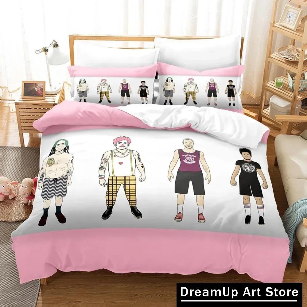 Nofx Rock Band Bedding Set Single Twin Full Queen King Size Bed Set Adult Kid Bedroom Duvetcover Sets 3D Anime Bed Sheet Set