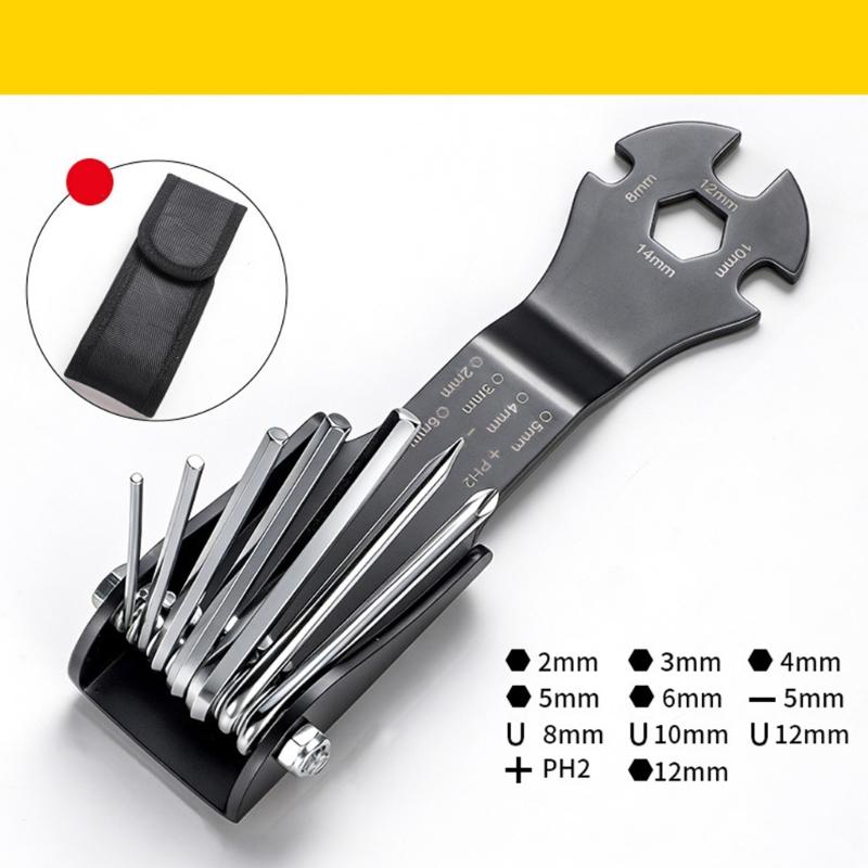 Professional Foldable Screwdriver Kit Various Size Ergonomic Hand Tool Hex Key For Machinery And Electronics