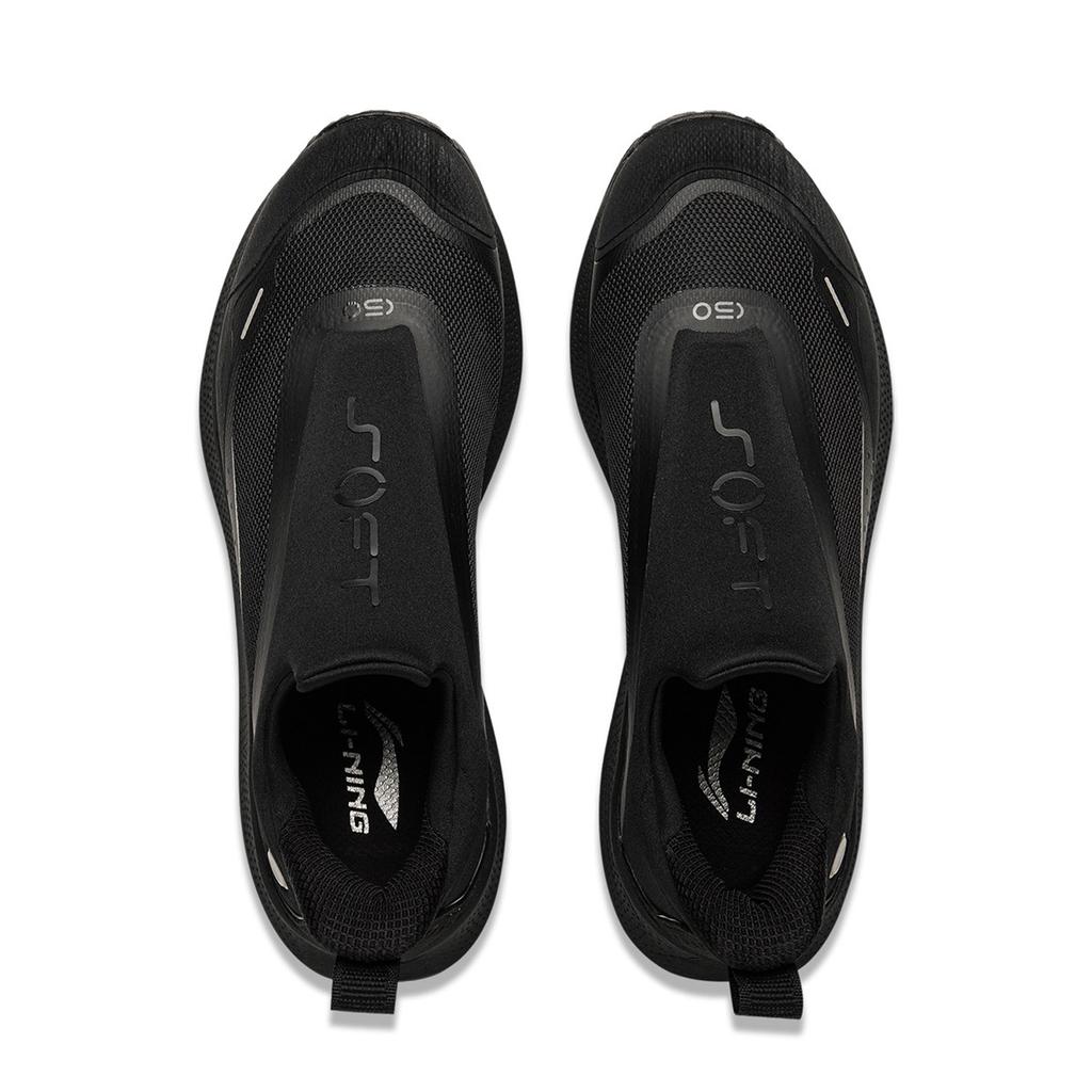 Li Ning Soft Go Versatile Fashion Shock Absorbing Durable Low Top Casual Shoes Men Sneaker Black AGLU099-1