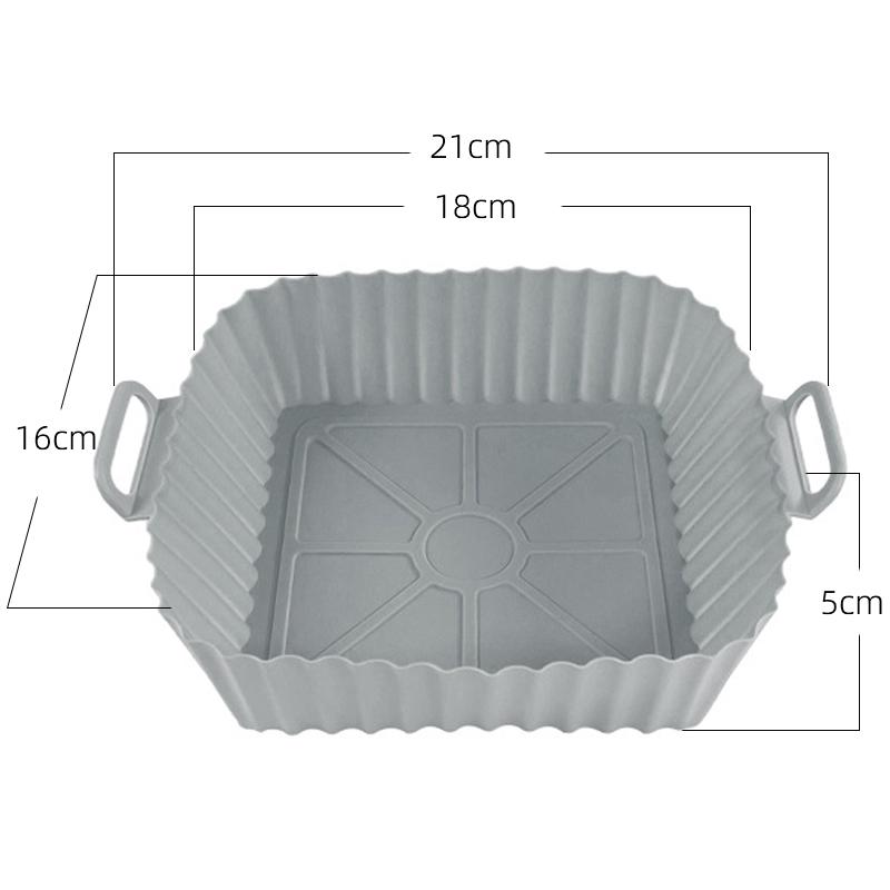 Air Fryer Silicone Liners Pot Basket Cooking Gadgets Baking Tray Non-stick Pizza Pan Oven Kitchen Accessories Reusable TMZ