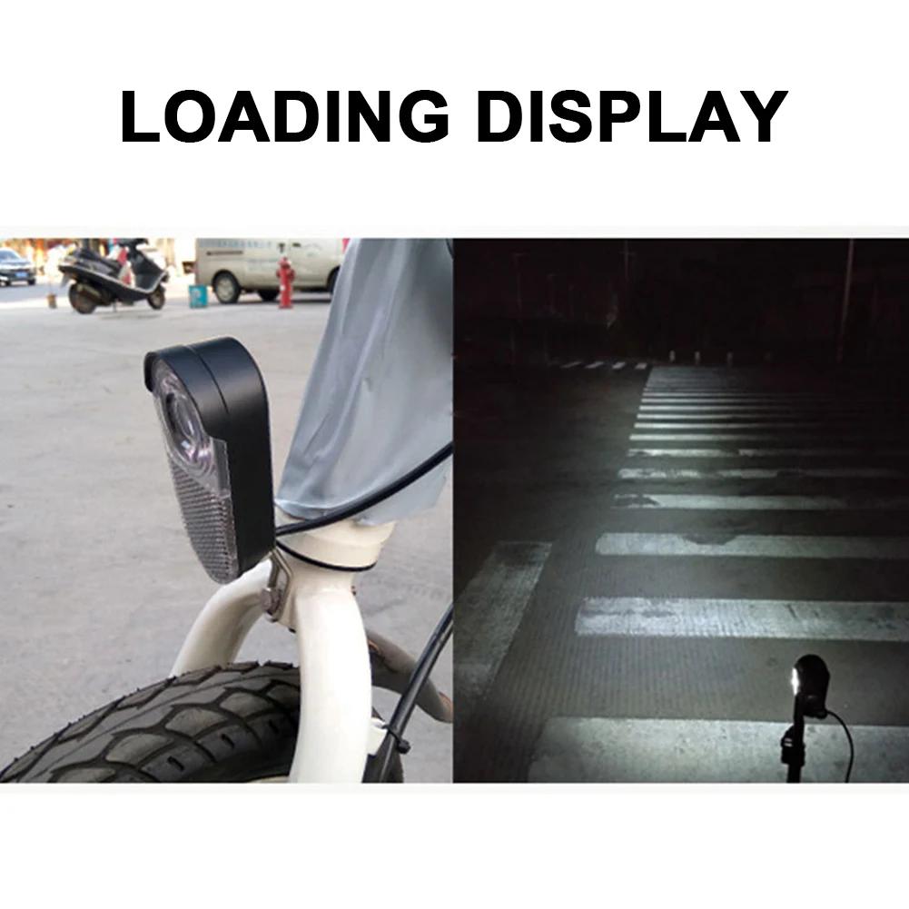 36V 48V Electric Bicycle Headlight 3W Electric Bike Headlight Front Light Outdoor Night Riding Cycling Parts Accessories
