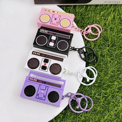 Retro Tape Recorder Mini Recording Keychain, Personalized Radio Couple Gift, Creative Pendant Decoration Ornament