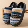 Heel Cotton Slippers 2025 New Winter Piled Thickened Indoor Home Warm Couple Wear Plush Cotton Shoes