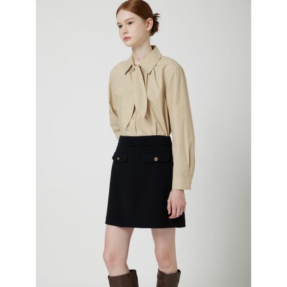 Cc Collect. Women S Neck Tie Shirt blouSe c254mSc033
