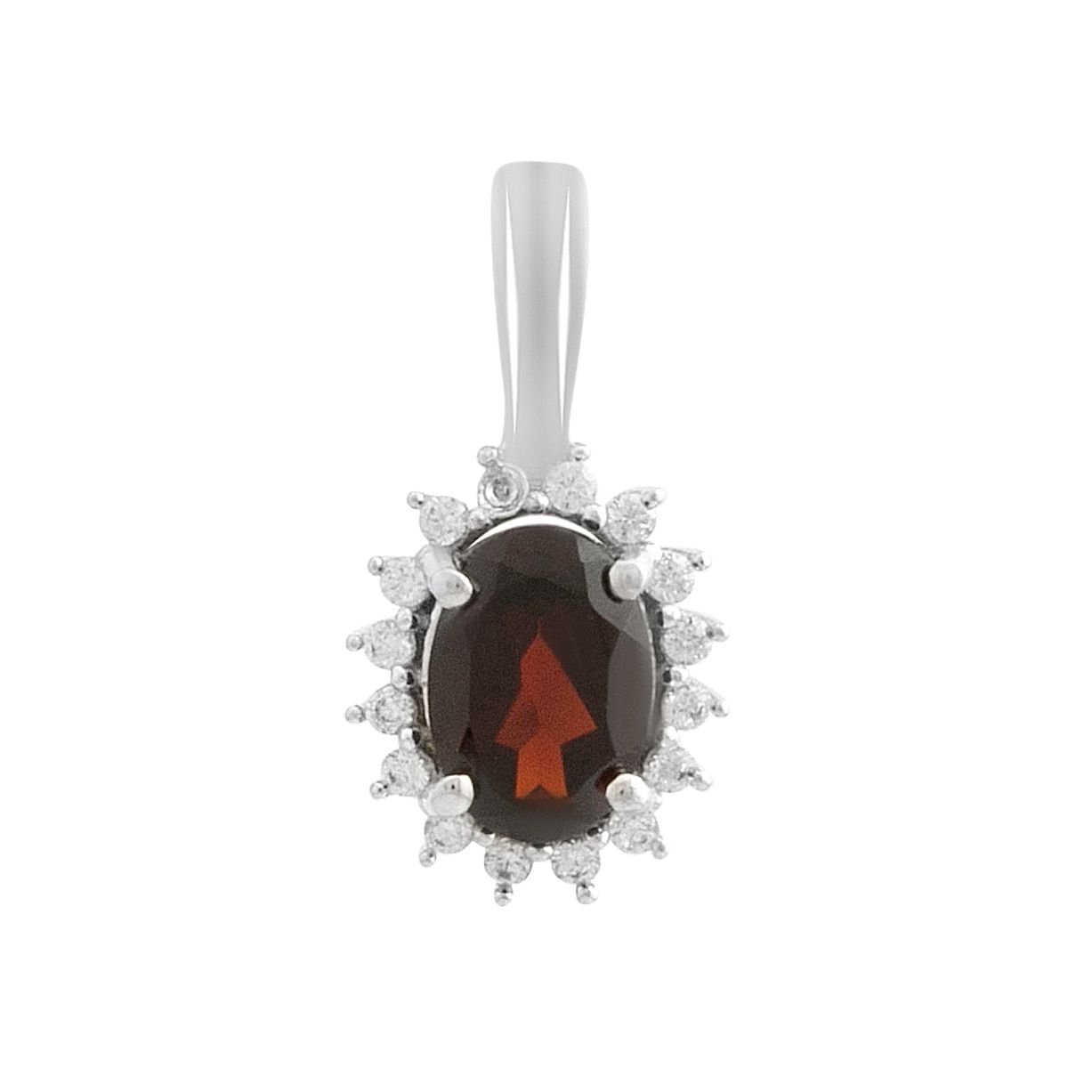 

Silver pendant with garnet 1.094ct (2191476)