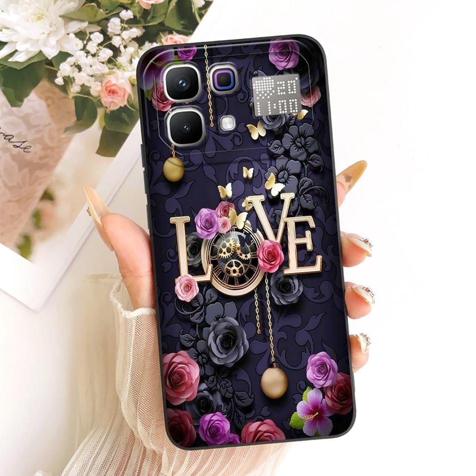 For Infinix Note 60 Pro Note60 Cute Cat Flower Cartoon Phone Case For Infinix Note 60 60Pro 5G Soft Silicone Covers Bumpers