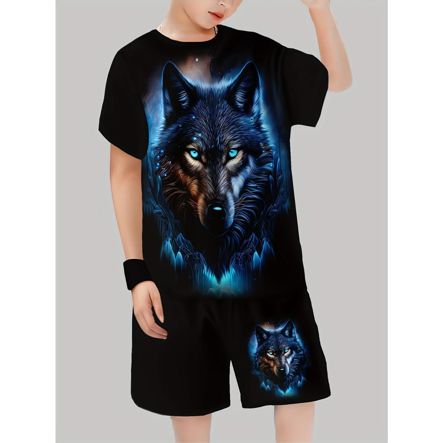 Комплект для мальчика, модный повседневный пуловер, комплект с шортами с коротким рукавом 5-6 Years