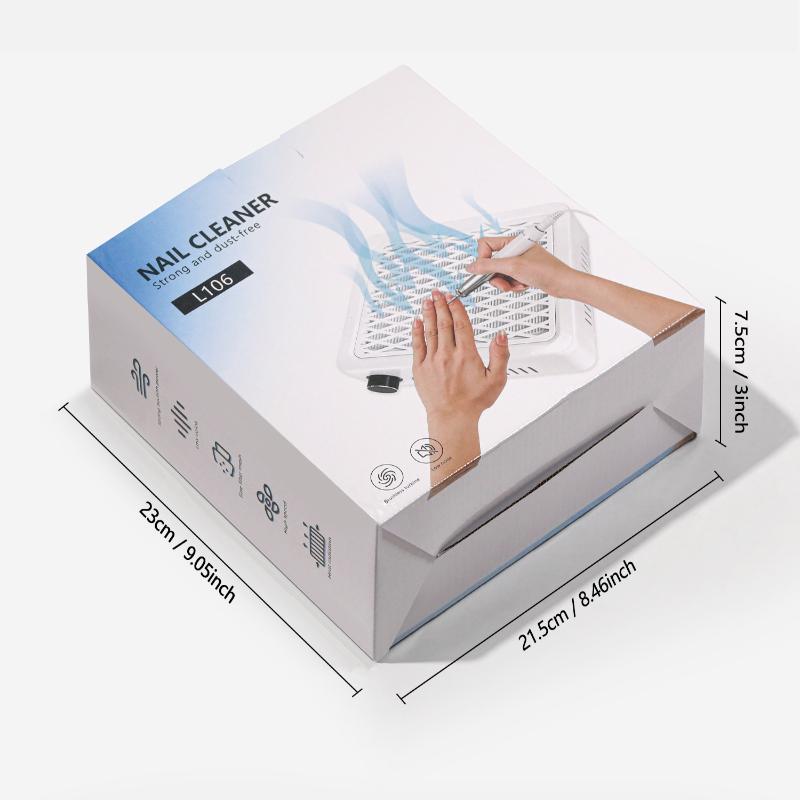 4500 omdr./min Super Sug Neglestøvsamler Kraftig Neglestøvsuger Neglekunst Manicure Ventilator Støvsuger Og Filter