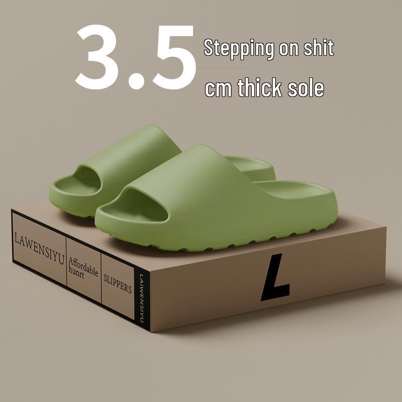 Men's Outdoor/Indoor Thick-Soled EVA Slippers with Coconut Filling