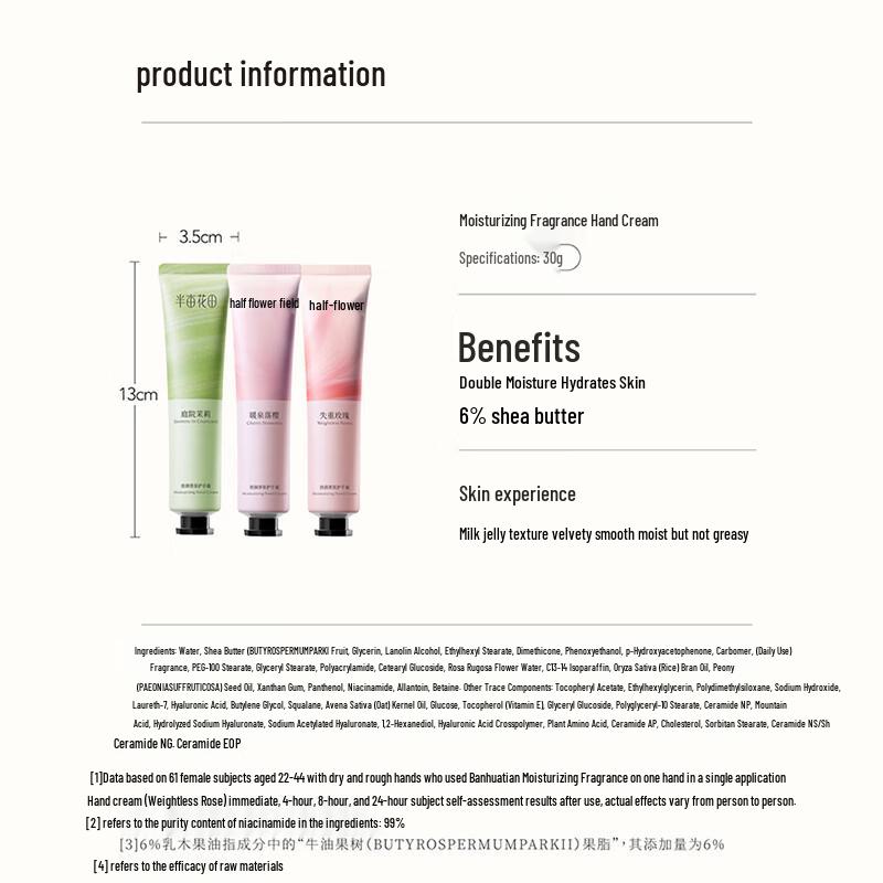 Little Dream Garden Weightless Rose Scented Hand Cream 30g