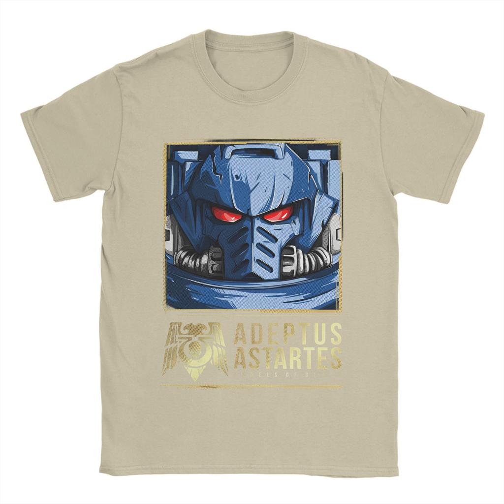 Potištěné tričko Adeptus Astartes pro muže ženy W-Warhammered herní bavlněná trička s krátkým rukávem