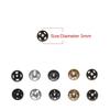 10/24pcs 5mm Invisible Snap Dollhoues Miniature Metal Buckles Mini Buttons Clothing Sewing Buckle DIY Doll Clothes