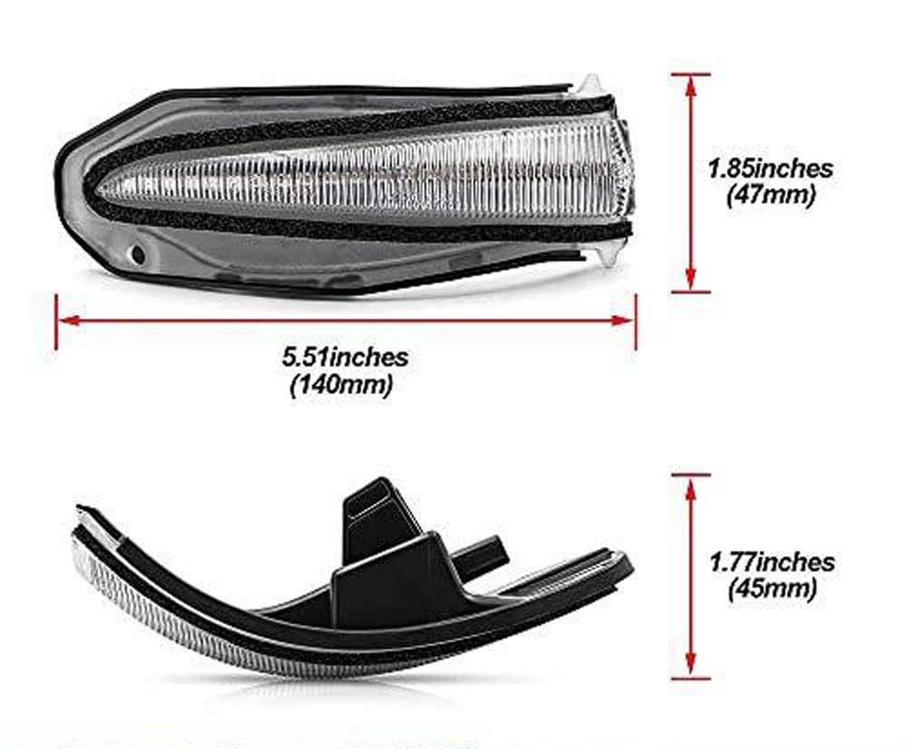 Compatible with Toyota Harrier 80 LED Door Mirrors with Sequential Turn Clear and Bulb Warning Canceller hotimp® (60 Series, Series, Noah, Voxy,