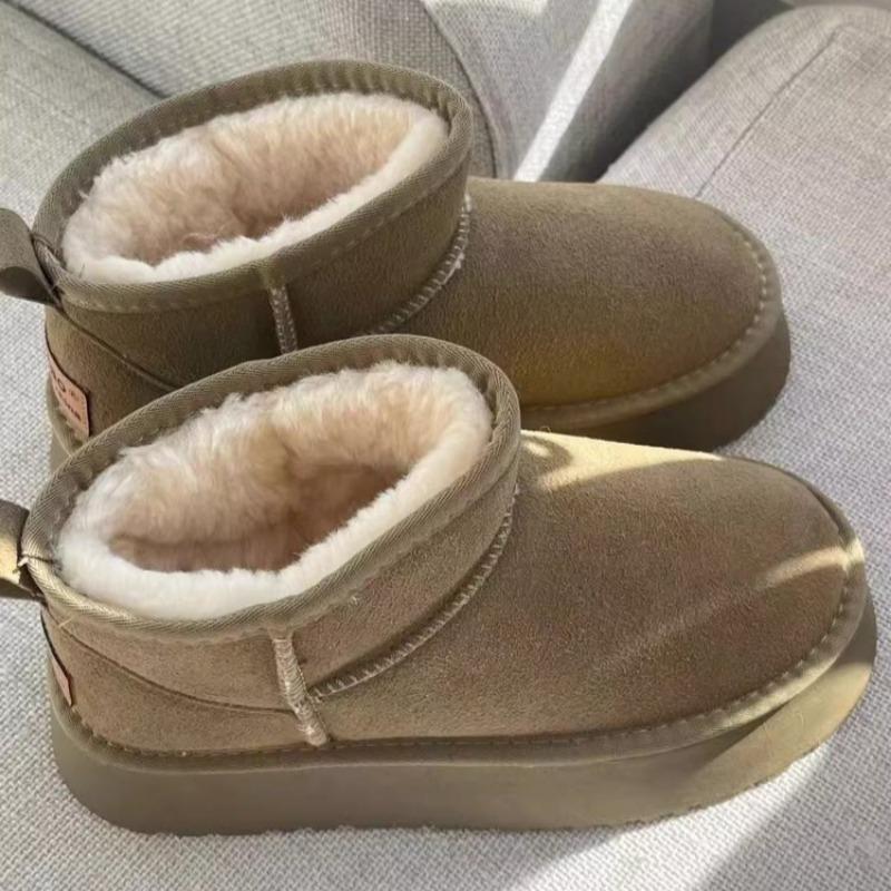 2025 New Women Snow Boots Casual Slip-on Botas Mujer Plush Warm Home Cotton Shoes Classic Winter Thick-soled Women's Ankle Boots
