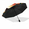 1pc Floral Bird Automatic Folding Umbrella Compact Lightweight Travel Umbrella with 8-Rib Sturdy Frame, Windproof & Self014