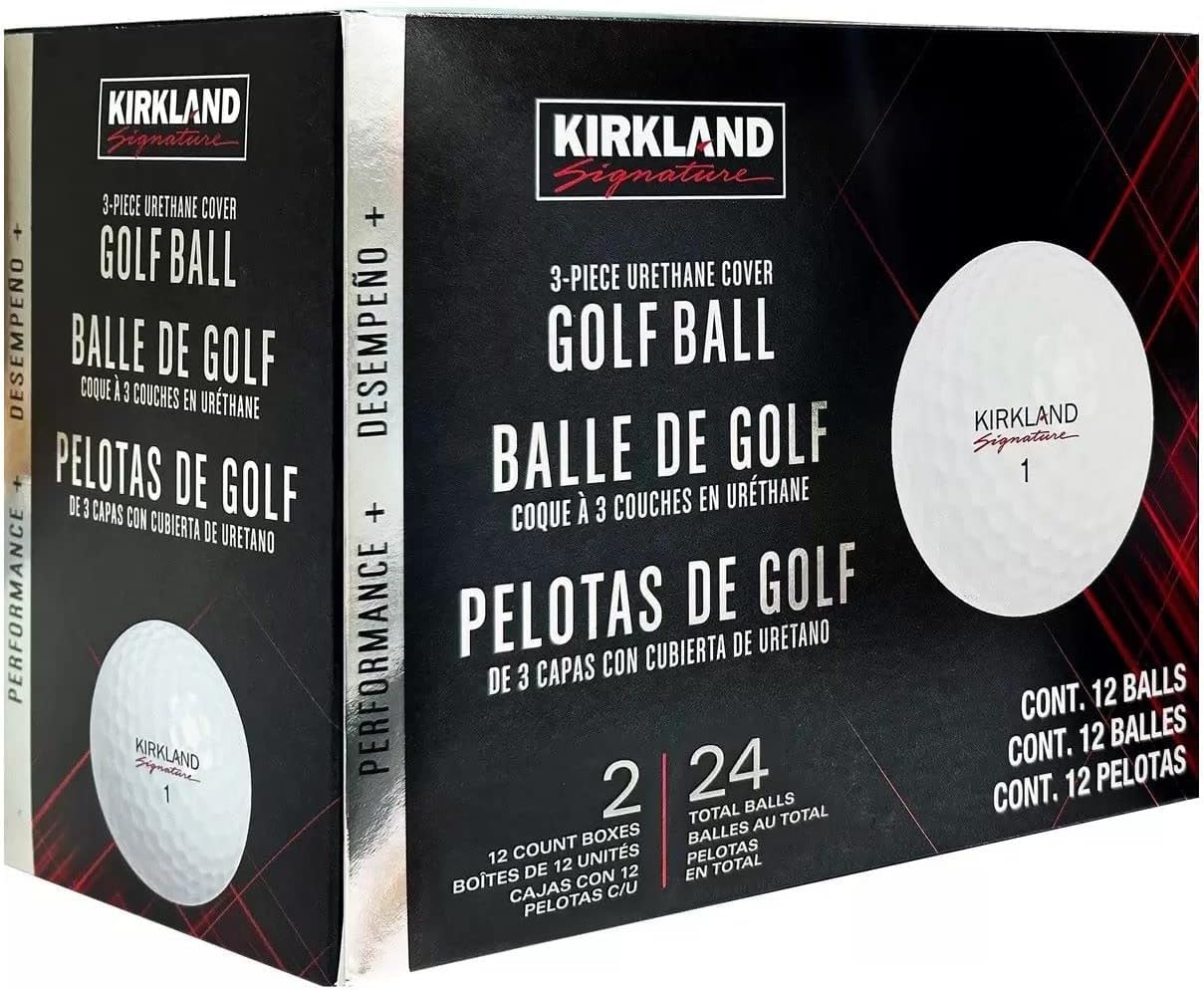 

Kirkland Signature Golf Ball Three Piece Urethane Cover 2 Dozen 24 Balls V3.0