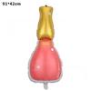 New Large Lipstick Nail Polish Ballons Cartoon Beauty Theme Aluminum Film Ballons Multi-shape Decoration Balloons Birthday Party