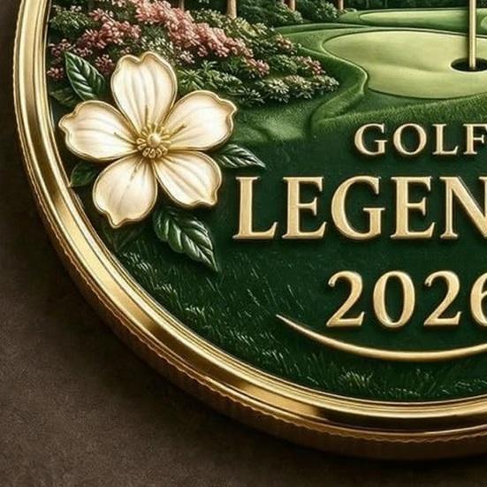 Moneda Conmemorativa de Golf 2026 Moneda de Colección Challenge Coin Recuerdo Metálico de Golf para Amantes del Golf Coleccionistas Deportivos
