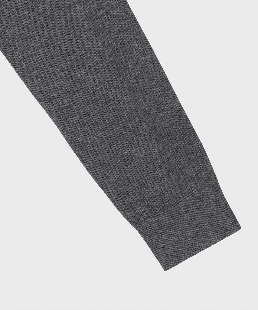 BASIC HOUSE Uni Daily Half-Neck Knit Melange Gray Lwkt7102
