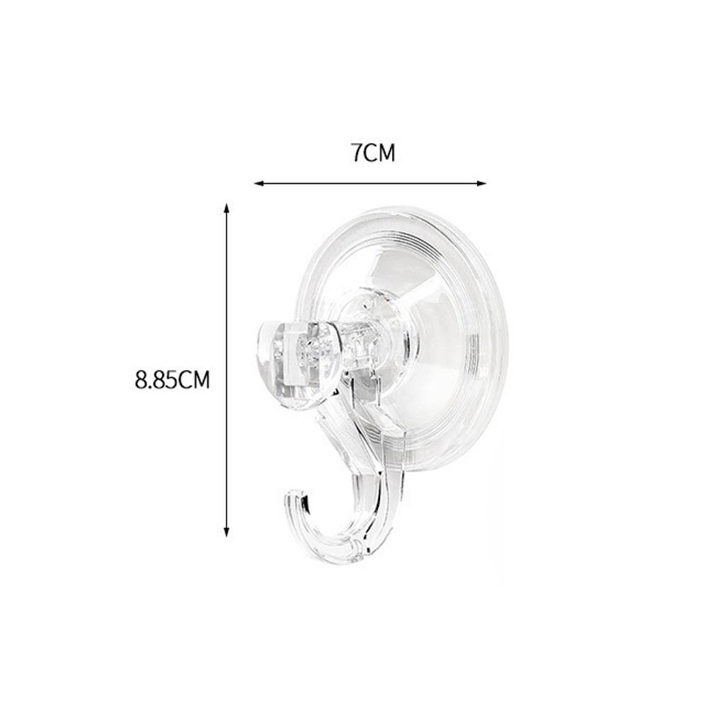 1/2/4/5/10pcs Suction Cup Hooks, Clear Reusable Heavy Duty Vacuum Suction Cup Hooks Glass Kitchen Bathroom Hooks for Towel