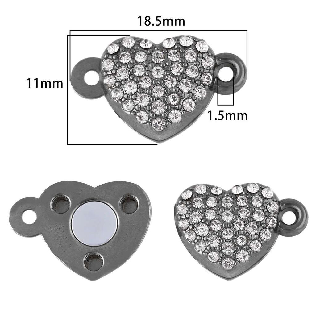 Useful Necklace Bracelet Connector Buckle Extender Connector Hook Rhinstone Magnetic Clasps New Accessories Silver Gold DIY