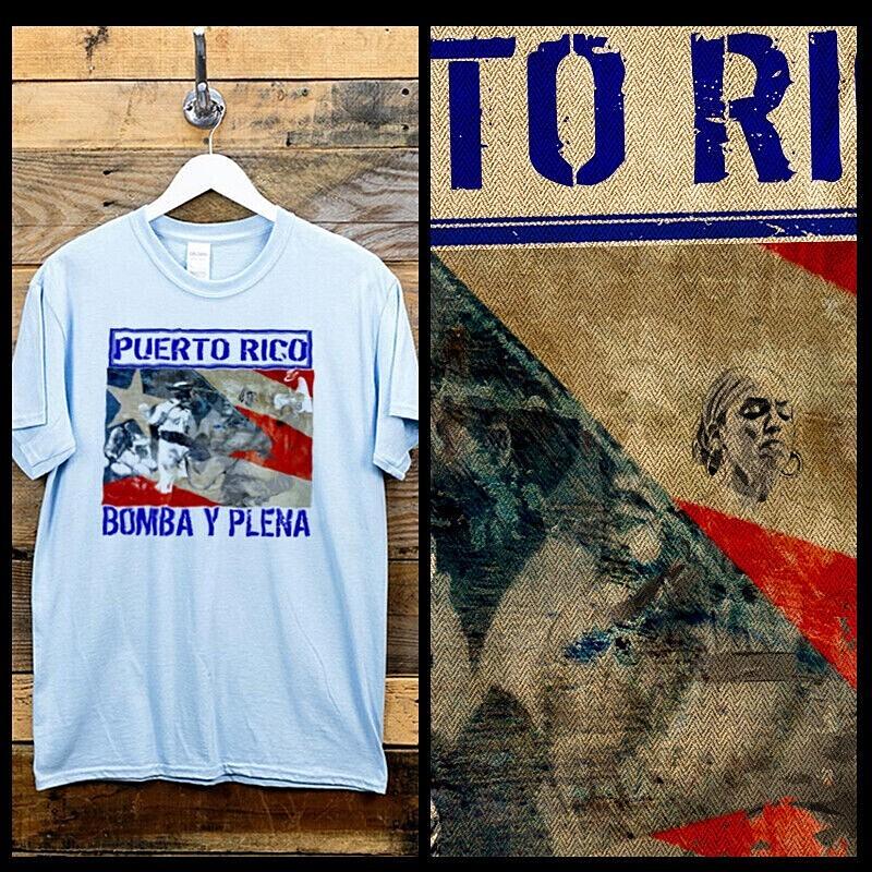 

Puerto Rico t-shirt The Bronx Puerto Rican flag Boricua taino Bomba WHITE Tee S