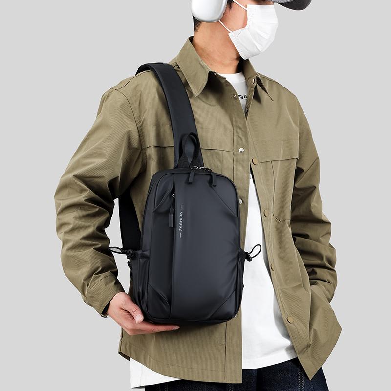 Men's Crossbody Bag Waterproof Chest Bag Shoulder Bag