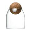 Clear Cork Glass Bottle Storage Sealed Jar Candy Coffee Bean Jar 