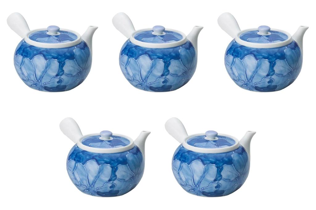 Set of 5 Dark Leaf Color Medium Teapots Arita Ware Teapots Arita Ware Setomonohonpo [11.5×8.5cm 400cc]