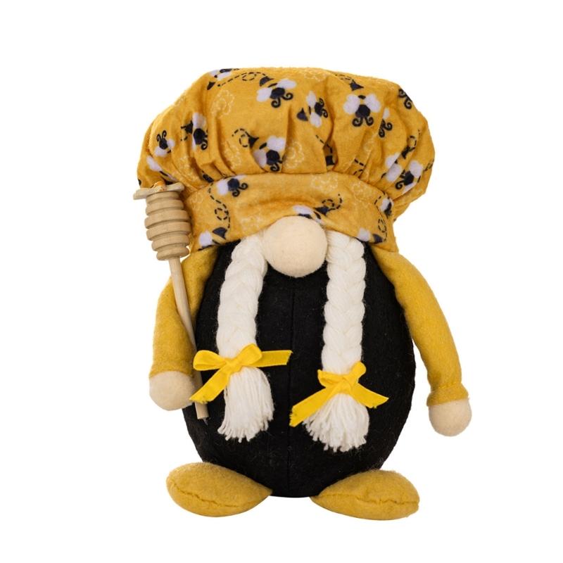 Bees Festival ChefsHat Gnome Ornaments Party Decorations Ornaments Supplies for Bedroom Dormitory Decorations