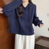 Ins Trendy Hoodies Women Loose Clothing Students Korean Fashion Simple Solid Color Long Sleeve Hooded Sweatshirts All-match BF