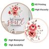 Creative Pink Rose Quotes Wall Sticker for Bedroom Living Room Study Home Decoration