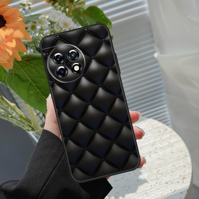 Quilted Texture Sofa Pattern Crown Case For OnePlus 10 Pro 15 13 12 11 13T 15R 13R 10R 10T 8T Nord CE 5 4 2 3 Lite N20 N30 Cover