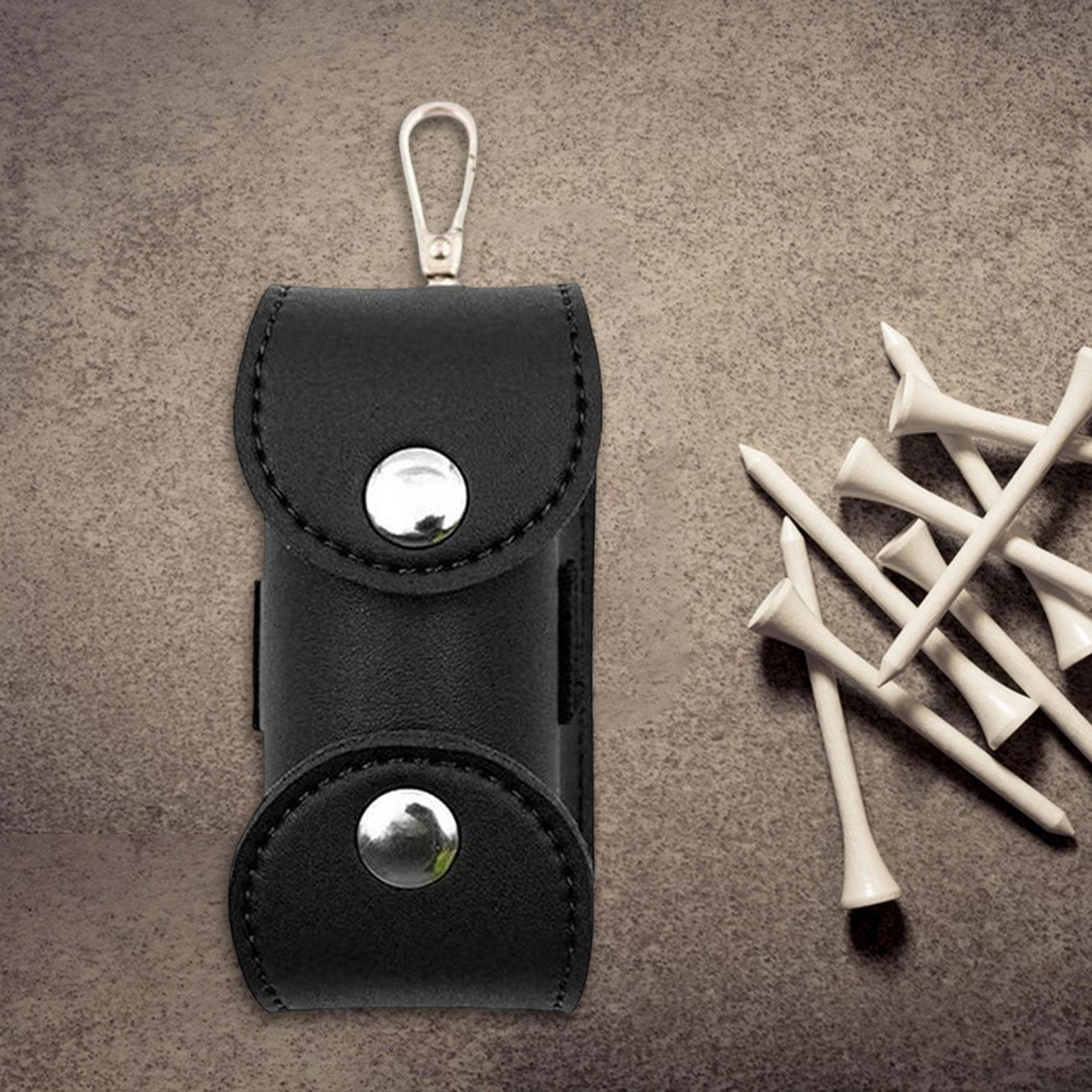 

Сумка для переноски мяча для гольфа, держатель для футболки, маленький подарок для игрока в гольф чёрный