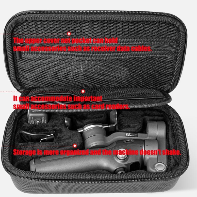 Shockproof Organiser EVA Hard Shell Carrying Case Storage Bag for OM 7/7P Handheld Gimbals Black