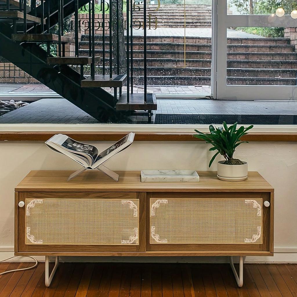 4 stücke Dekorative Holz Geschnitzt Ecke Onlays Appliques Für Möbel Tür Schrank