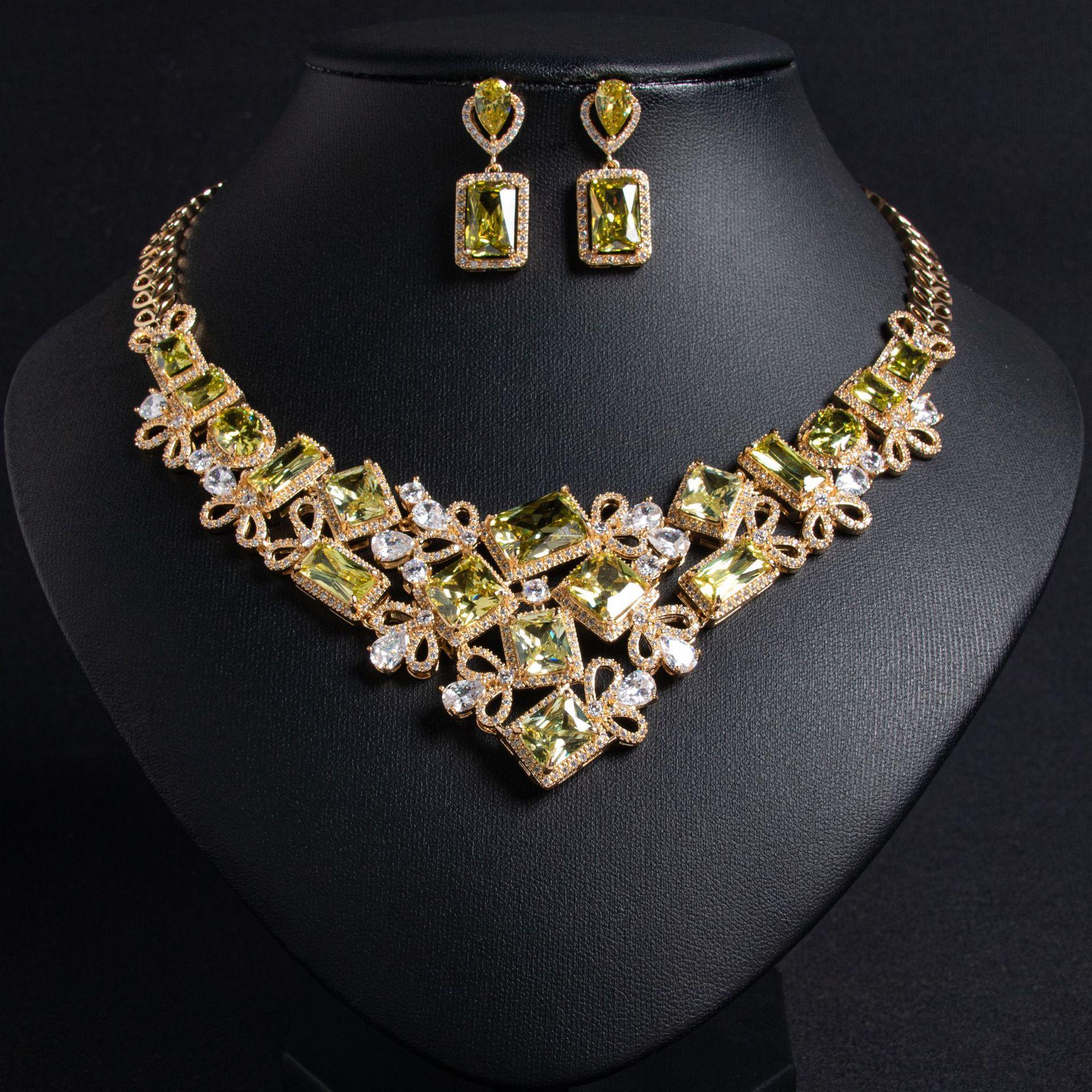 

Роскошные Ювелирные Изделия Мода Полупрозрачные Преувеличенные Изысканные Неправильной Формы Ожерелье Серьги Набор Аксессуаров для Платья Выпускной Бал Свадебная Вечеринка M-245 resizable