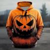 Halloween Black Cat Bat Pumpkin Moon 3D All Over Print Men Hoodie Vintage Horror Long Sleeve Pullover Sweatshirt